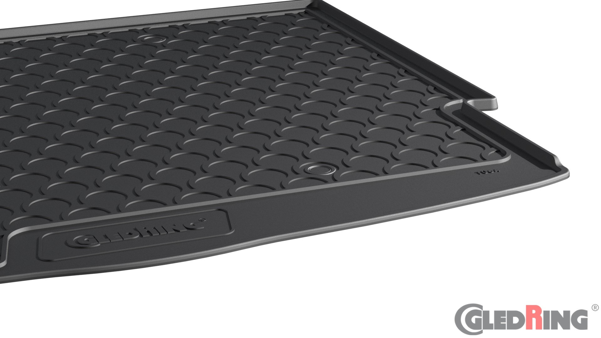 Original Gledring Premium Gummi Kofferraummatte - NISSAN X-Trail (Oben mit Reserverad) 2021->